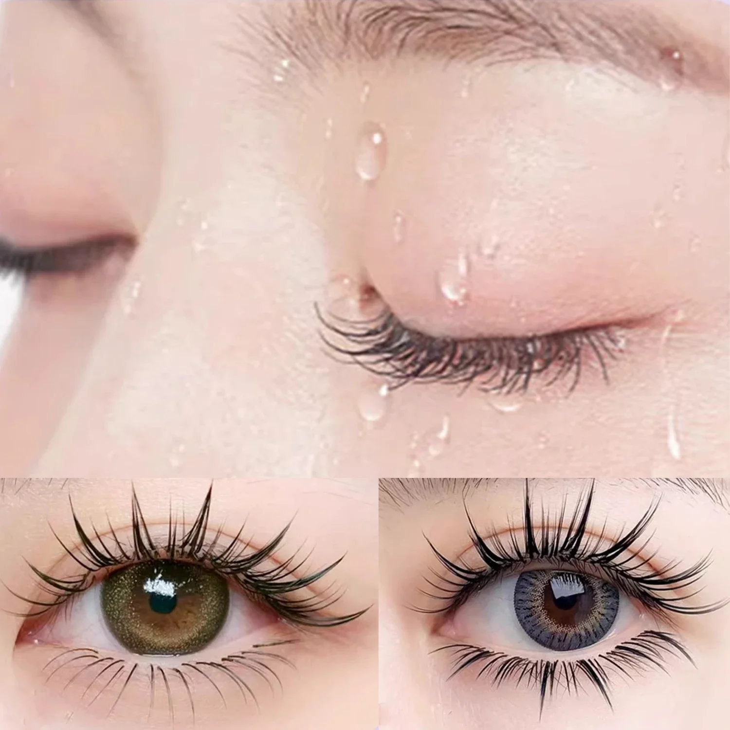 1/10pcs Eyelash การตั้งค่าเสื้อกันฝนโปร่งใสขนตาจัดแต่งทรงผมเจลกันน้ํายาวนานไม่ระคายเคือง Eyes Lashes แต่งหน้า