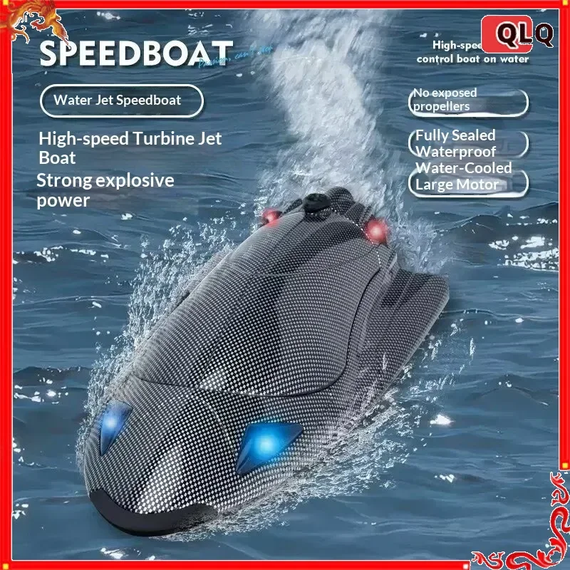 Fy011 Rc Turbo Jet Remote Control Boat High Speed Electric Water Racing Speedboat Water Cooled Motor Full Sealed Waterproof