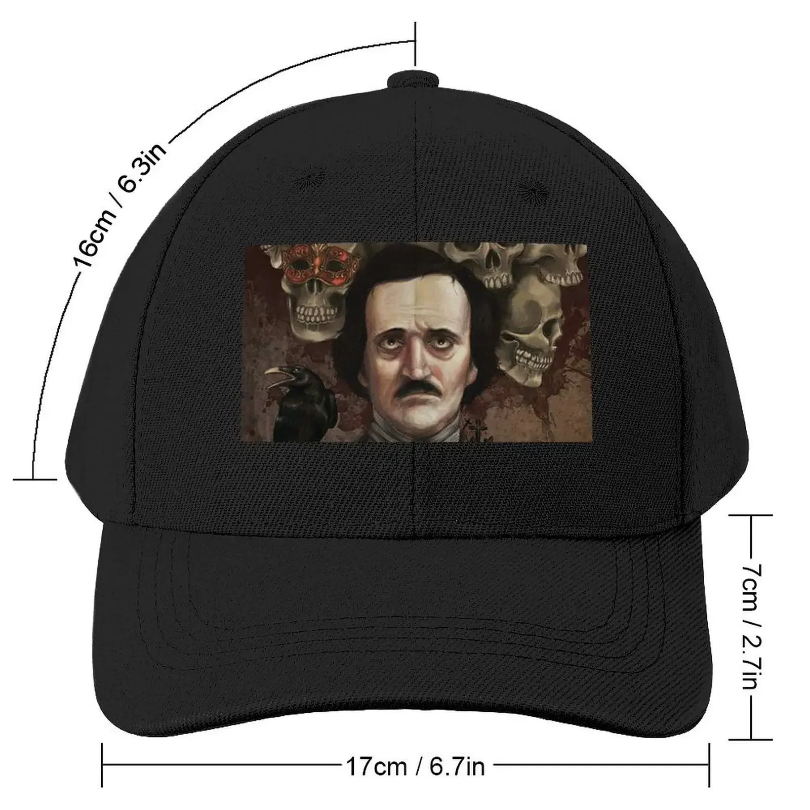 edgar allan poe Baseball Cap Snap Back Hat Designer Hat Luxury Hat custom Men's Caps Women's