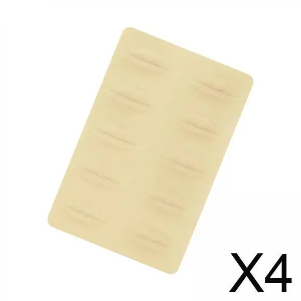 

Skin Color Silicone Lips Practice Pad Synthetic Skin Art Makeup Artificial Skin for Improving Lip Makeup Skills
