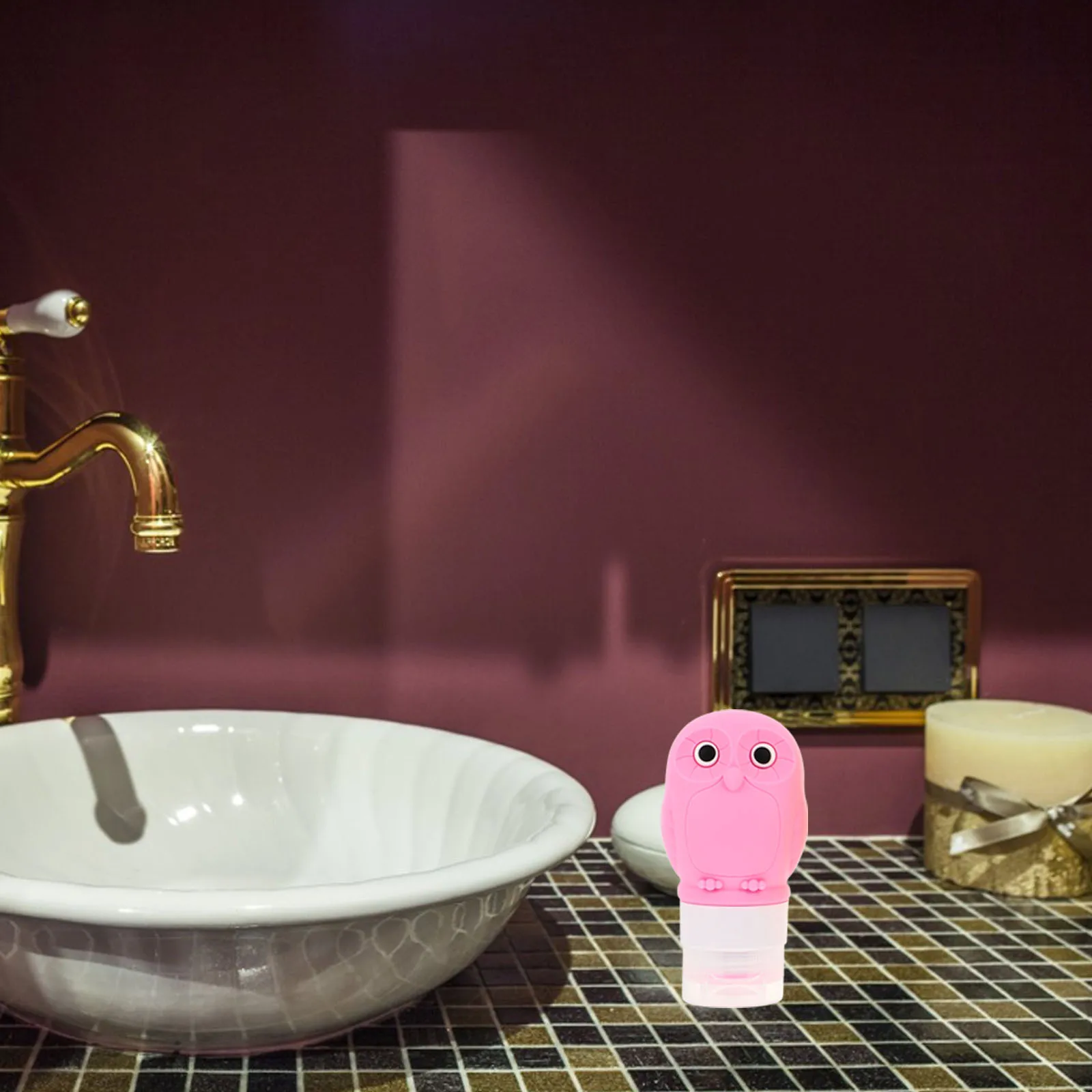 3 قطعة تصميم البومة سيليكون زجاجات السفر مانعة للتسرب موزع سائل للشامبو غسول الحبر مزيل ماكياج المحمولة الفرعية