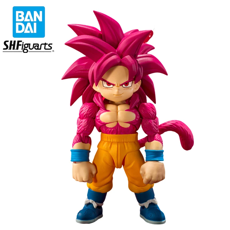 Dragon Ball DAIMA Super Saiyan 4 Original BANDAI S.H.Figuarts Son Gokuu DAIMA Action Figures Collection Model Statuette Gift