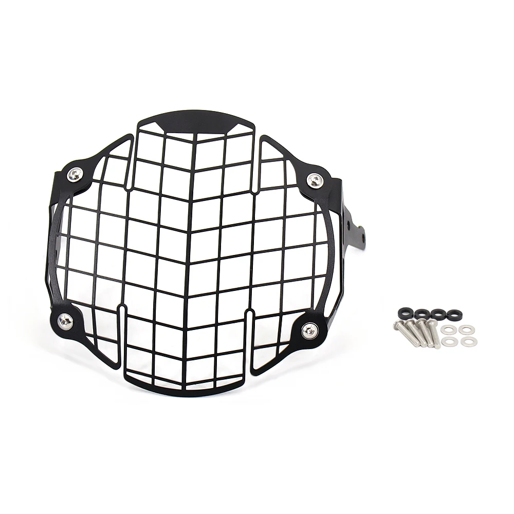 دراجة نارية CNC الألومنيوم العلوي مصبغة الحرس الجبهة مصباح غطاء الشواية ل رويال انفيلد الهيمالايا 2016-2021 رئيس ضوء حامي #2