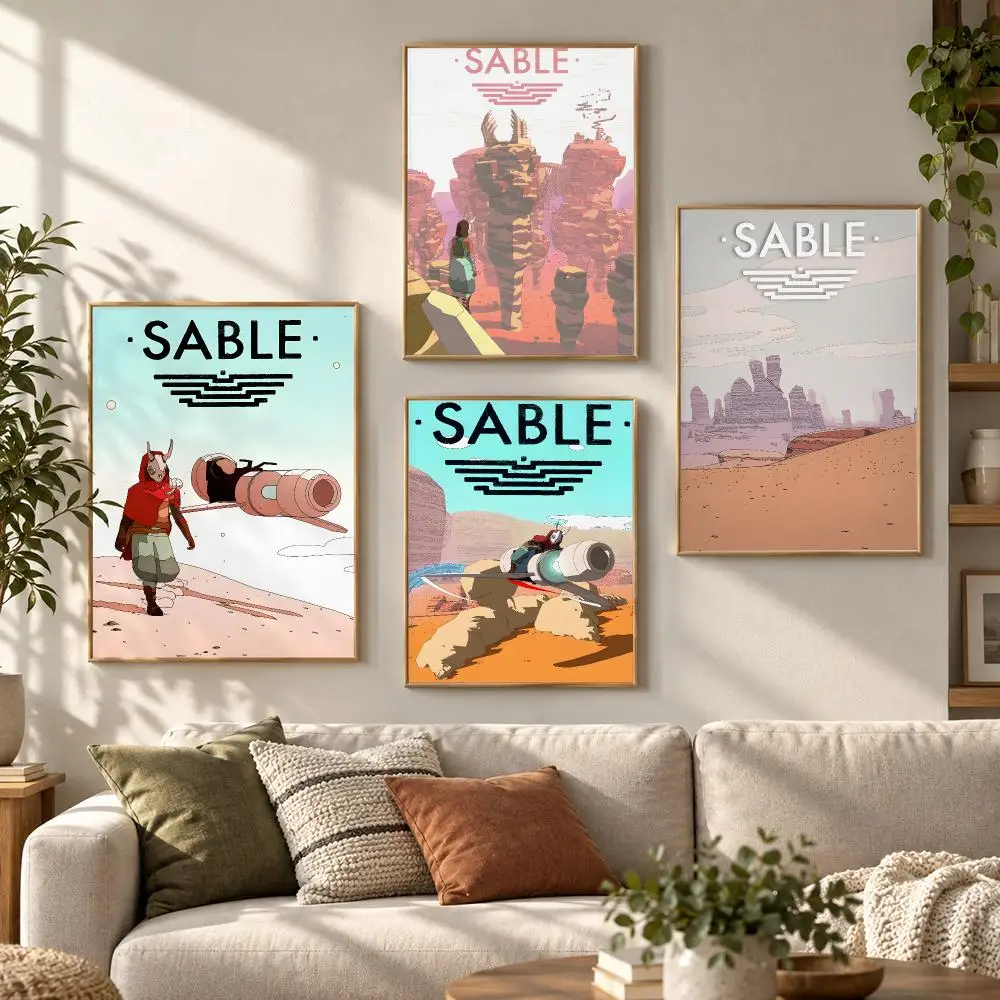 Video Game S-Sable Poster HD Waterproof Aesthetic Wall For Home Decor Trendy Durable Easy To Apply Art
