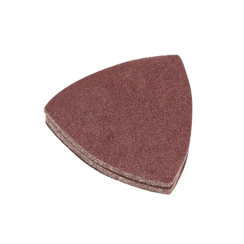 20 pçs lixa triangular gancho & laço triângulo lixa folhas caber 3-1/8 Polegada oscilante multi ferramenta de polimento almofada 40-2000 grit