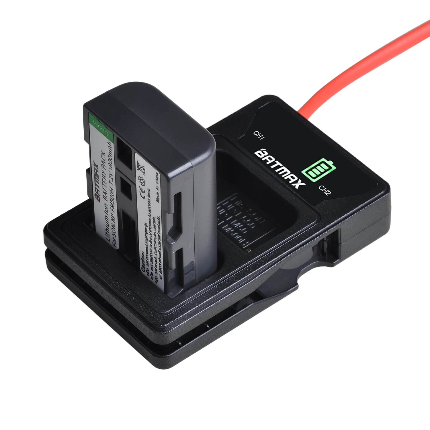 Batmax NP-FM500H FM500H Akumulator + Podwójna ładowarka LED USB z portem typu C do Sony A57 A58 A65 A77 A99 A550 A560 A580 A350 A500