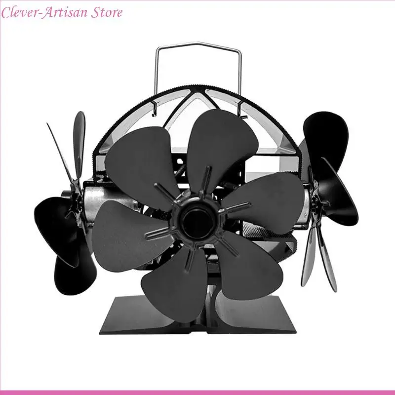 Ventilateur poêle à moteur chaleur E06B ventilateur circulation chaleur pour poêle à bois Aucune batterie requise