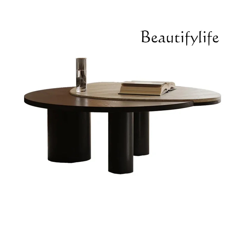 

журнальный столик French Natural Cave Stone Cloud Group Coffee Table Living Room Small Apartment Designer Creative Small Tea Tab