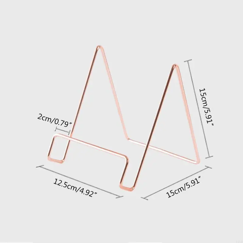 Y5LB Tablet Book Newspaper Rack Metal Magazine Holder Simple Wrought Iron