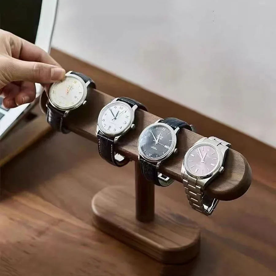 Picture 4: Creative Solid Walnut Wood Jewelry Bracelet Watch Storage Display Stand Watch Store Watch Counter Window Display Bracket