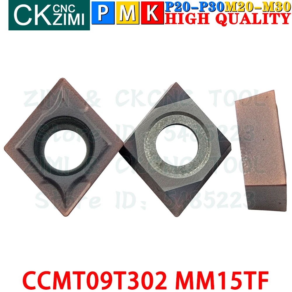 CCMT09T302 MM15TF CCMT 09T302 MM15TF Твердосплавные пластины Наружные внутренние токарные пластины Инструменты Инструменты для резки металла с ЧПУ Столярные инструменты CCMT09T3 CCMT 09T3 MM15TF CCMT32.50.5