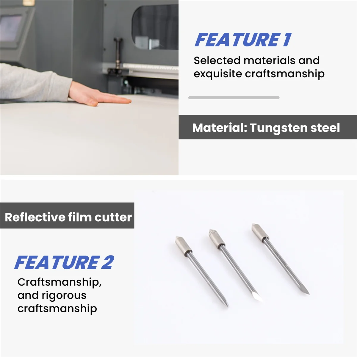 

Better Quality Blade Holder Base With 18Pcs Cutting Blades (30/45/60 Degree) For Silhouette Cameo 1 2 3/Portrait/Curio/Graphtec