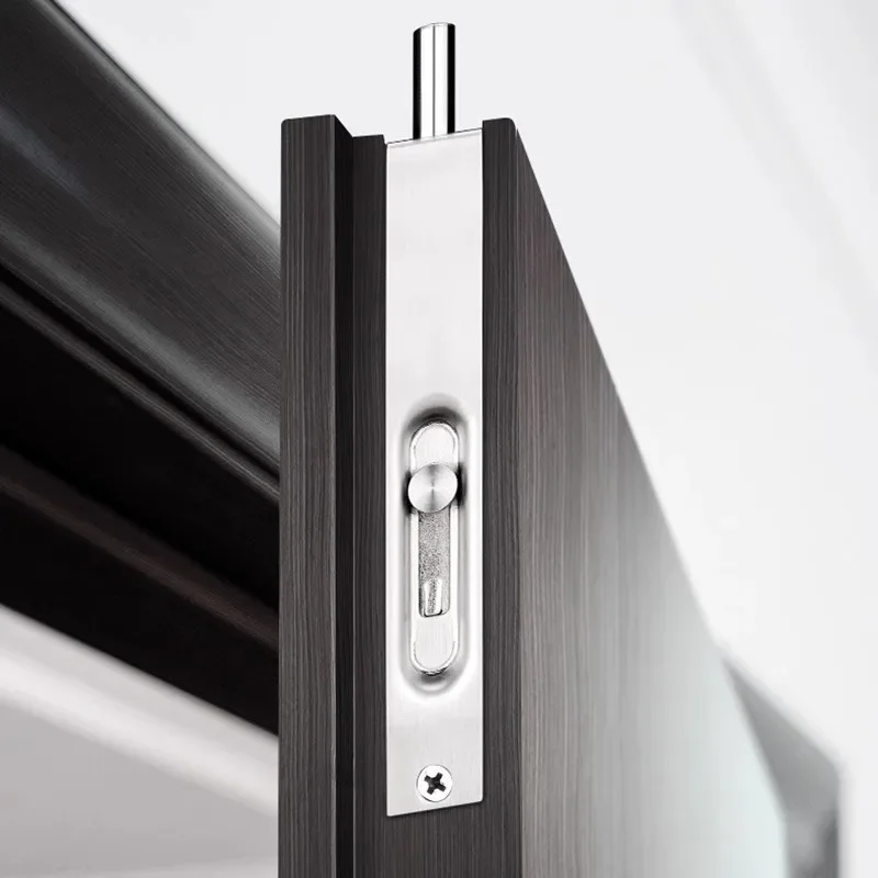 Stainless Steel Double Door Hidden Bolt Concealed Anti-Theft Insert Latch for Wooden Master Doors Secure and Discreet Door Bolt