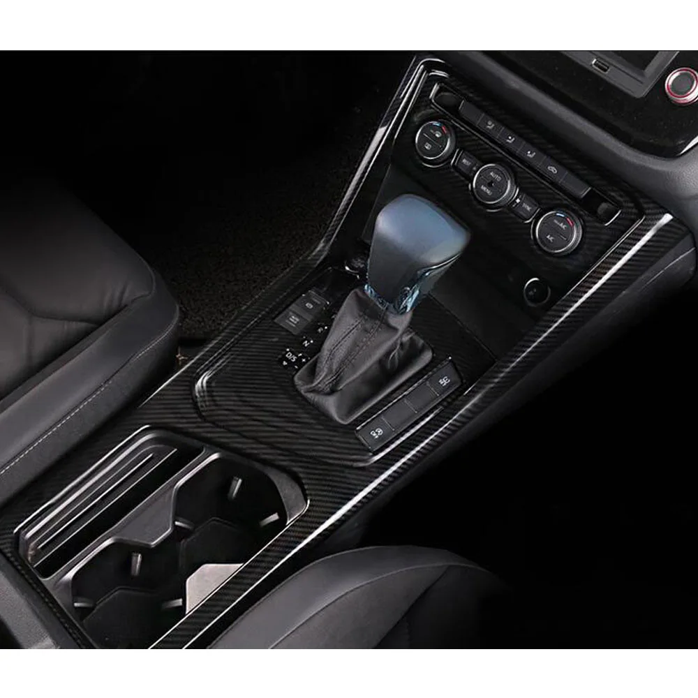 Car Middle Handbrake Shift Stall Paddle Cup Switch Frame Stick Hood For VW Volkswagen Tiguan L MK2 2016 2017 2018 2019 2020 2021 - view 5