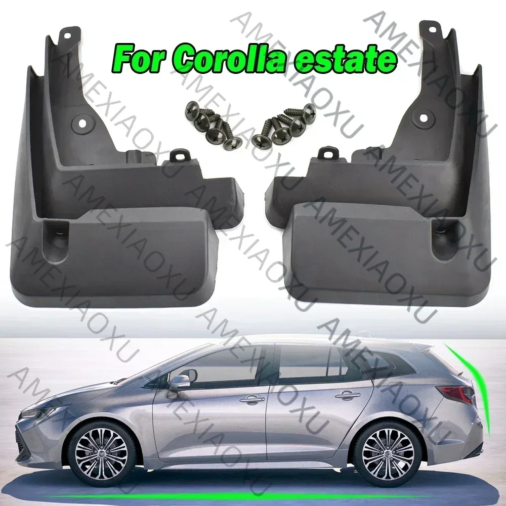 4x Mud Flaps For Toyota Corolla E210 Touring Sports Estate 2019 - 2023 Splash Guards Fender Front Rear Mudguards 2020 2021 2022