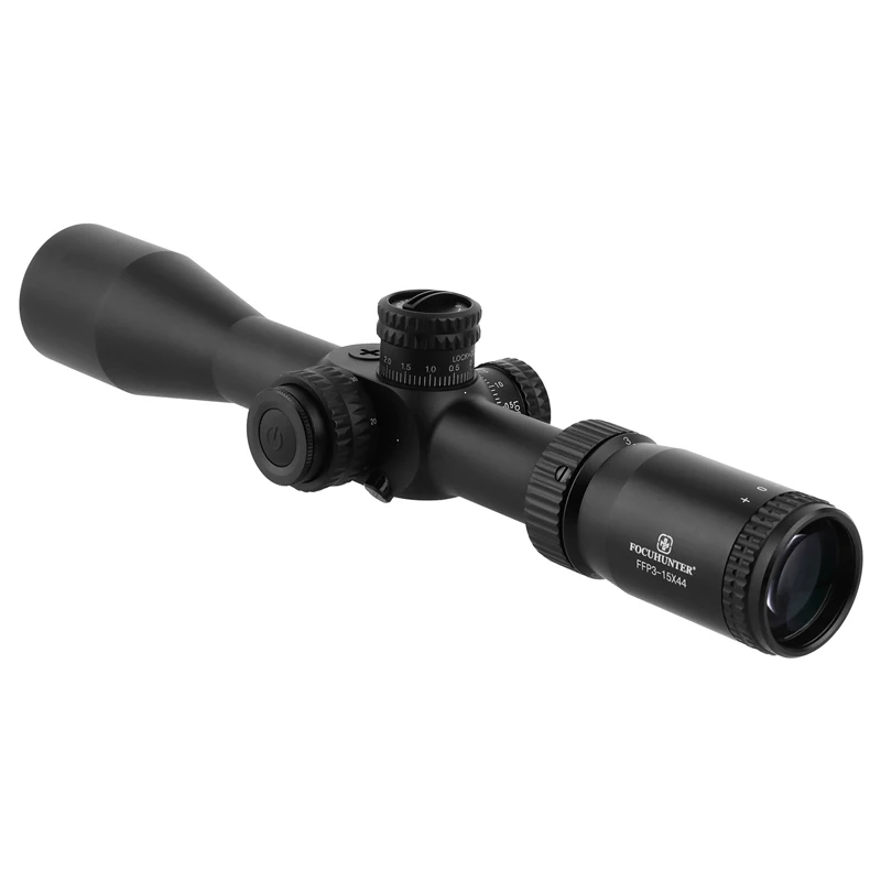 3-15x44 FFP تلسكوبي البصر الطائرة البؤرية الأولى ميراس تلسكوبيكا الصيد تلسكوبي مع مظلة وإضاءة