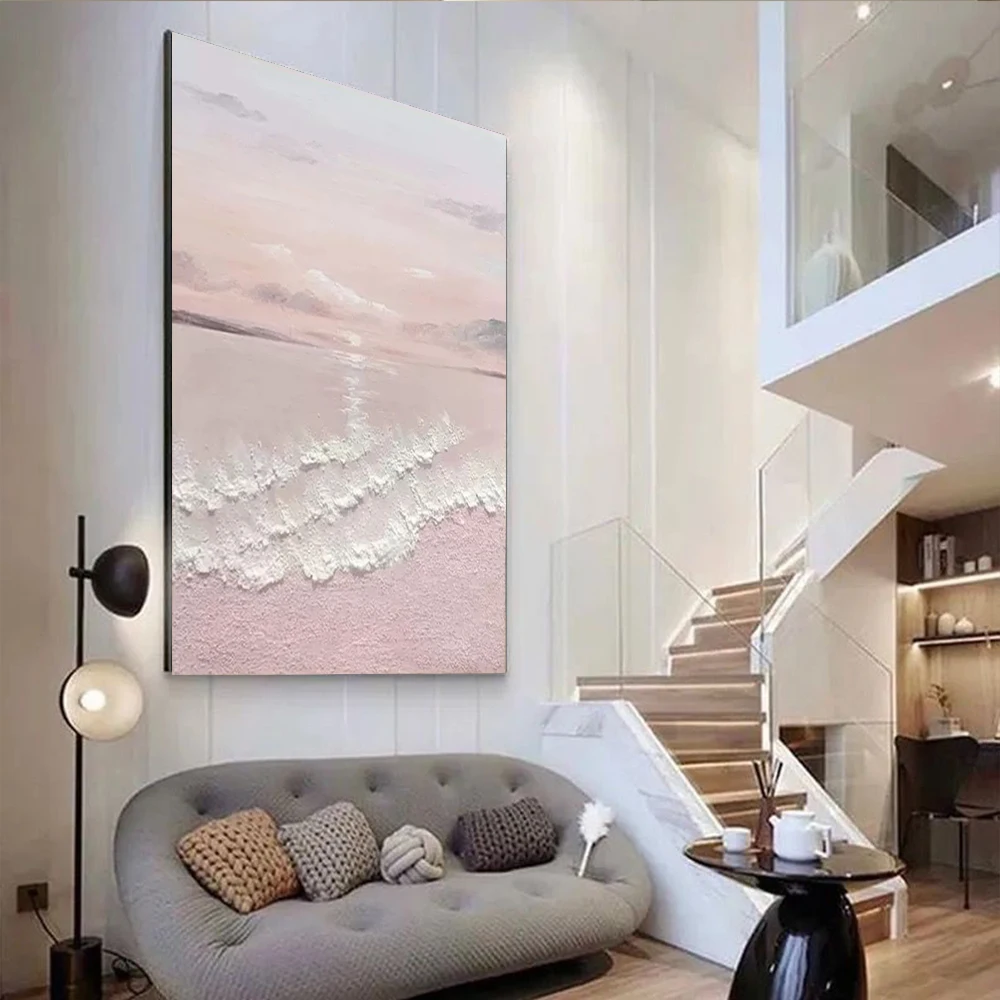 100% hand drawn green abstract oil painting original wall painting home living room decoration paint interior aesthetics