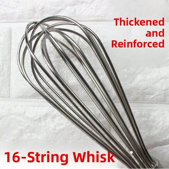 

Stainless Steel Thick Manual Egg Beater for Baking Large Size Kitchen Tool for Whisking Eggs And Cream Essential Baking Tool