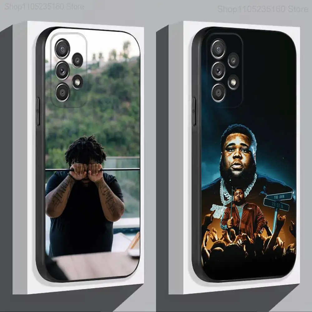 

Rod W-Wave Singer For Samsung S 25,24,23,22,30,21,10,9,Ultra,Plus,Lite,FE,4,5G Phone Case Black Soft Case