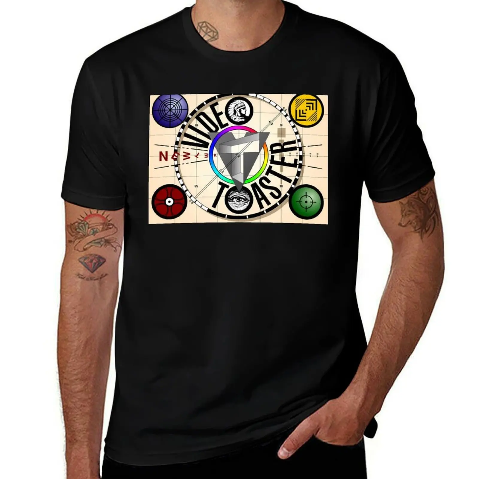 Video Toaster Testcard (Waynes World 2) REPLICA T-Shirt Breathable Mesh Panel T-Shirt