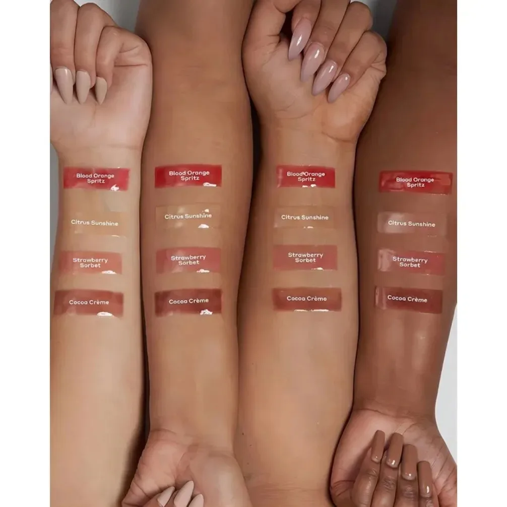 프라이빗 라벨 비건 도매 메이크업 펩타이드 수분 립글로스 틴티드 립밤 플럼핑 립스틱 방수 맞춤 로고 립 오일