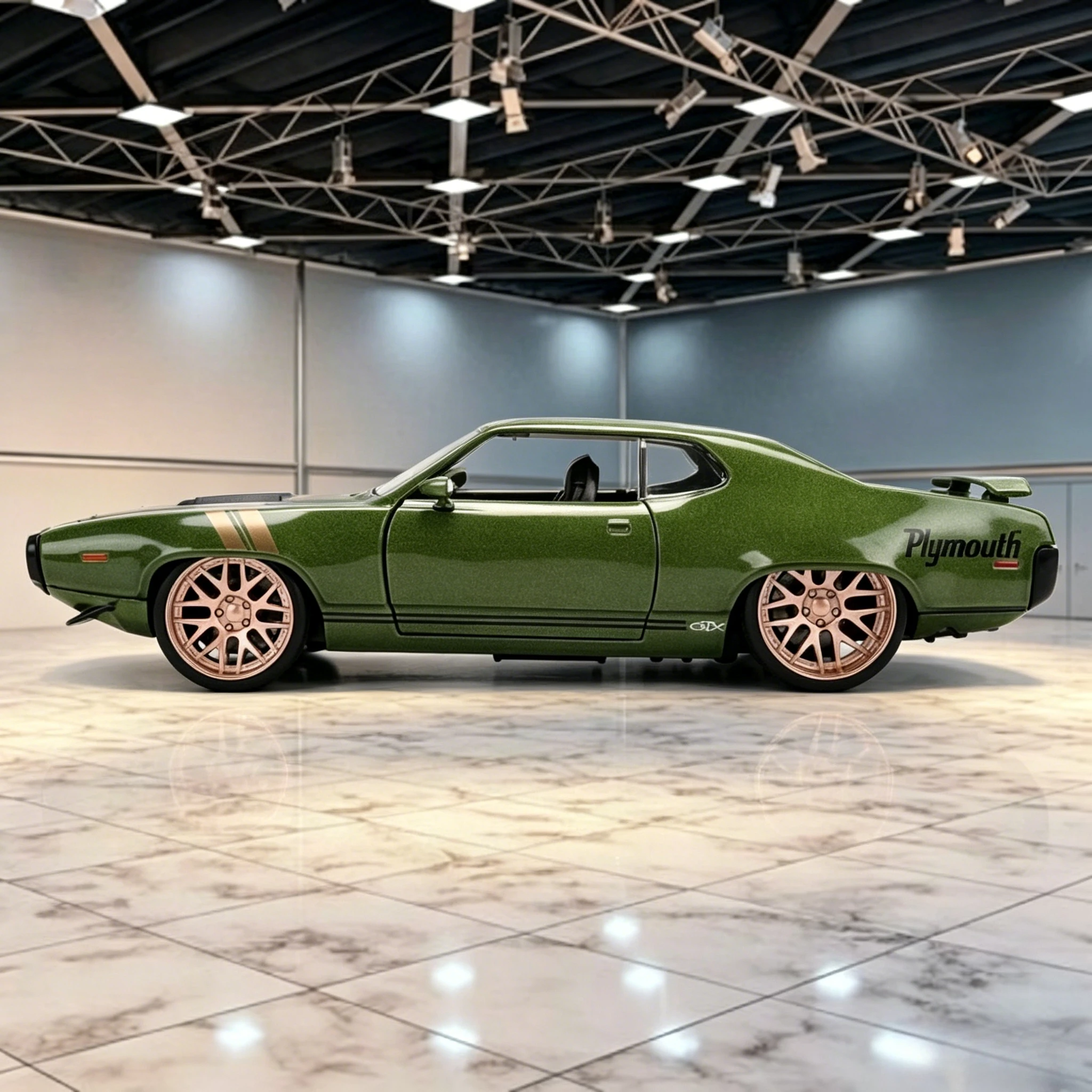 

Jada 1:24 1972 Plymouth GTX Sports Car High Simulation Alloy Static Car Model Collection Gift Ornament