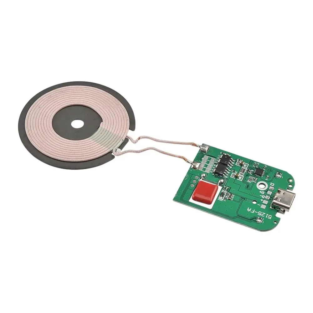 5-9V 5-15W Wireless Charging Module, PCBA Transmitter Module, Micro USB/Type-C Interface Supports PT Protocol USB