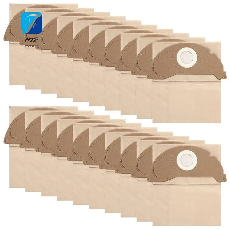

A55F-20 Pcs Vacuum Cleaner Bags For Karcher WD2, Reusable Bags, For Karcher WD2 MV2 WD 2.200 WD2250 A2004 A2054,6.904-322.0