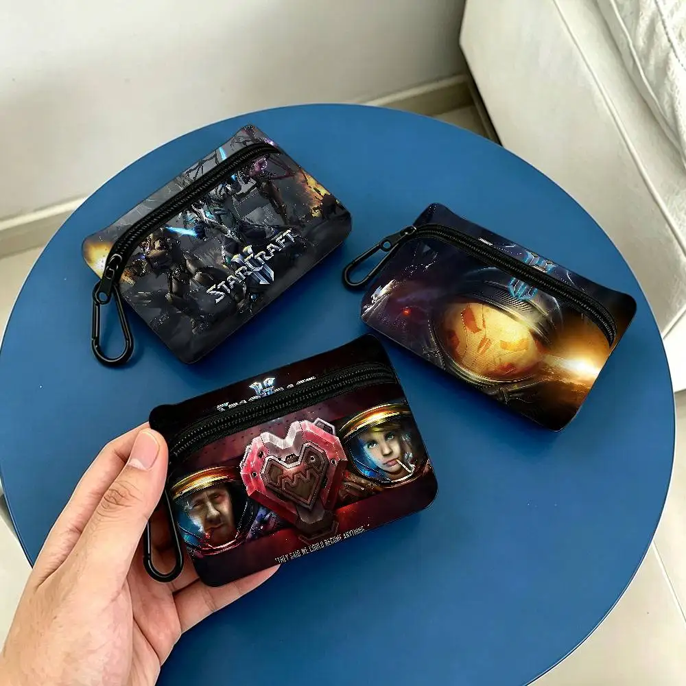 Classic Game S-StarCraft Wear-resistant Oxford Cloth Coin Purse Portable Backpack Hanging Card Storage Bag