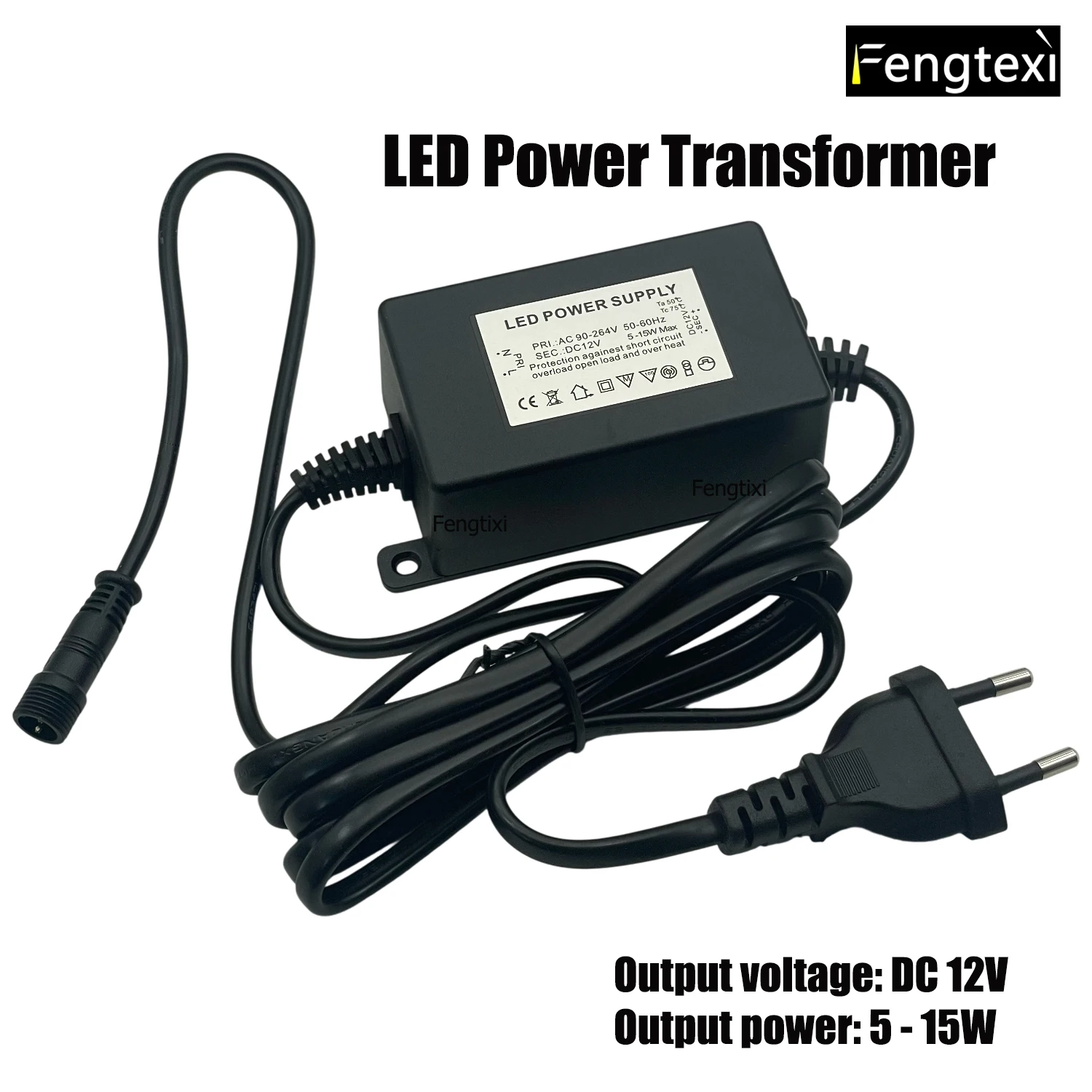 Trasformatore di potenza LED IP67 impermeabile DC12V 15W per lampade da terra a LED e lampade interrate