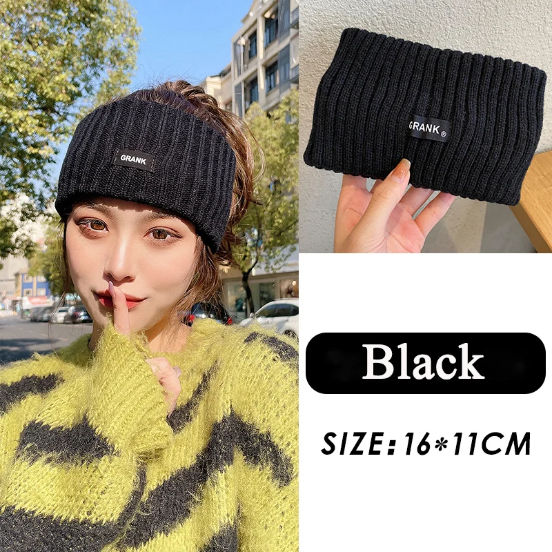 Winter Gestrickte Stirnbänder Frauen Verdickt Warme Anti-Kälte Elastische Haar Wrap Weiche Ohr Wärmer Komfortable Yoga Breitseite Headwrap – Detail 9