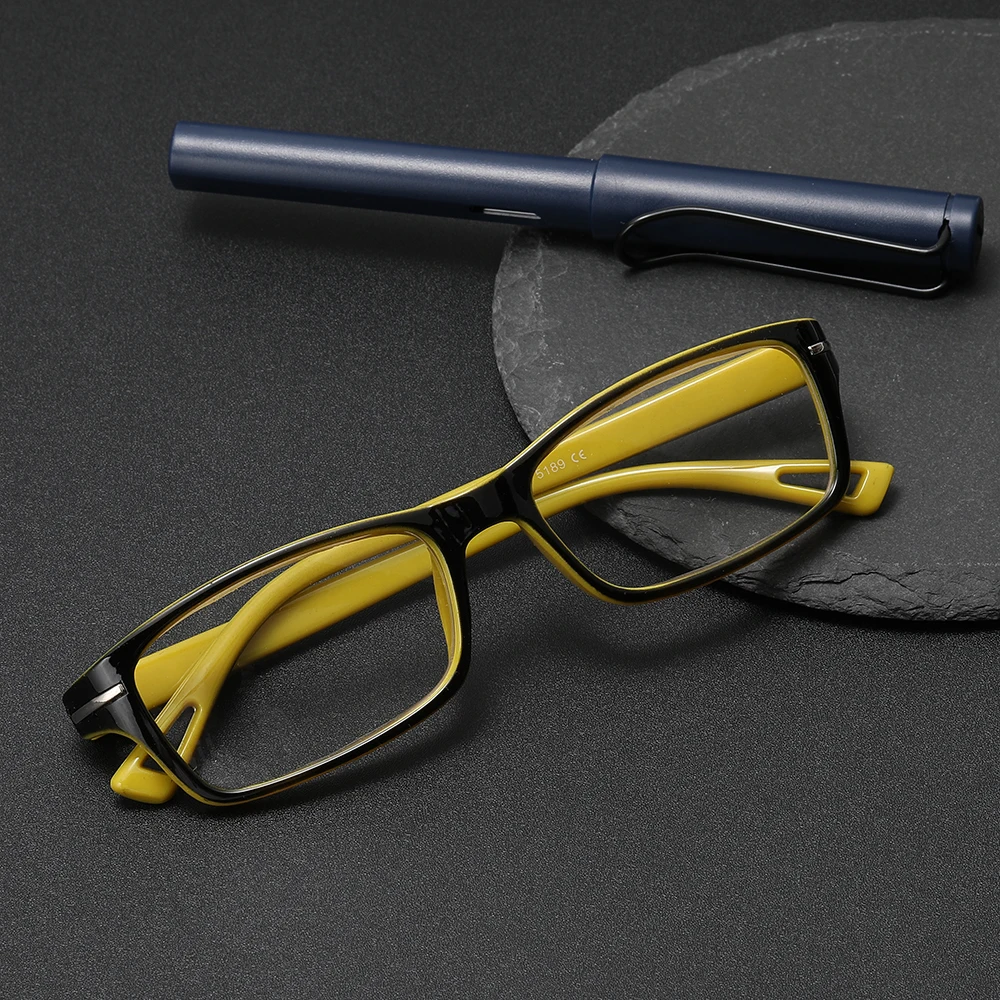 Gafas de lectura ópticas cuadradas Anti luz azul para hombres y mujeres, anteojos de Metal para hipermetropía polígono, gafas graduadas para presbicia