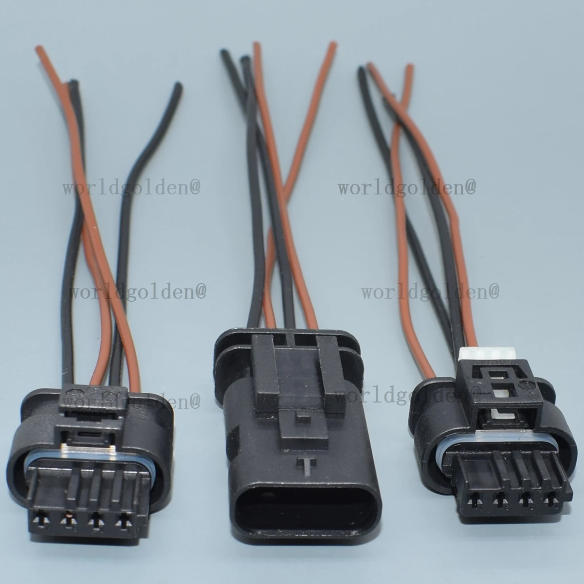 872-617-541 805-122-541 Brown Black Wire Sealed Plug for auto engine harness assembly and terminal installation