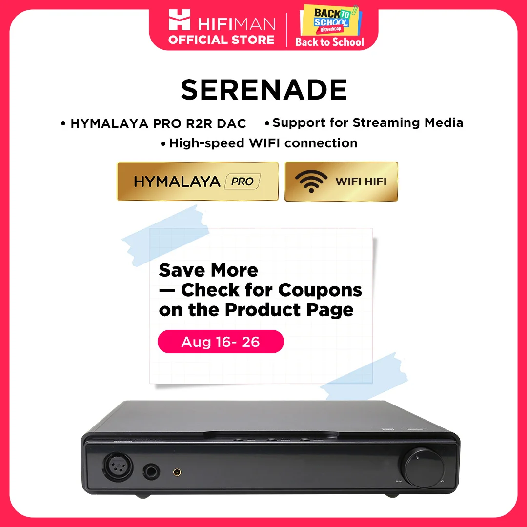 HIFIMAN SERENADE WiFi DAC/ヘッドフォンアンプ HYMALAYA PRO R2R DAC ストリーミングメディア対応 高速WIFI接続