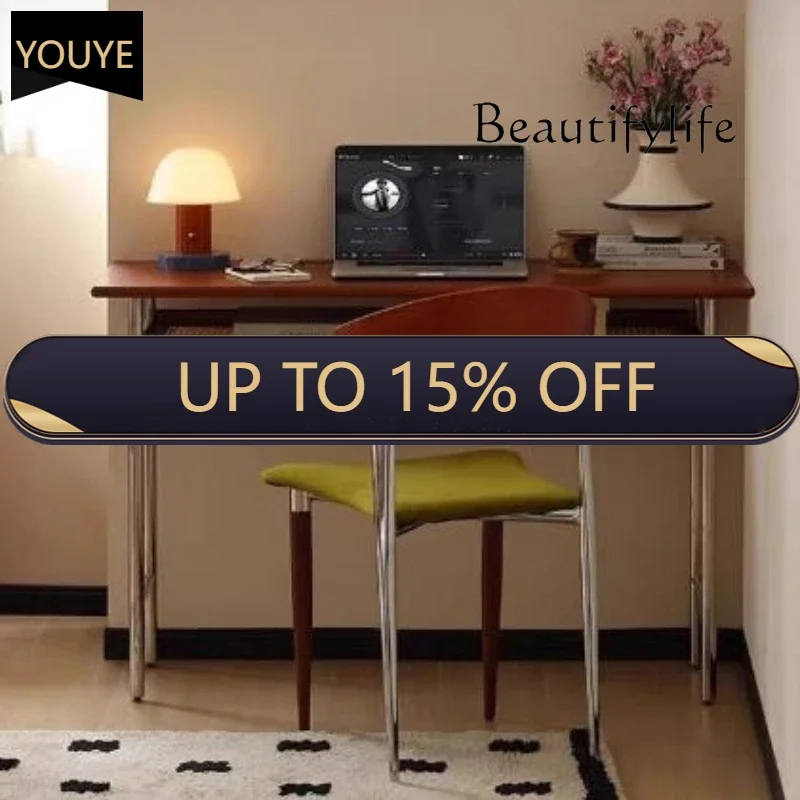 Q Computer Desk with Storage Modern Office Desk Designer Retro Home Office  Cabinet Multifunction Home Furniture Dining Tables