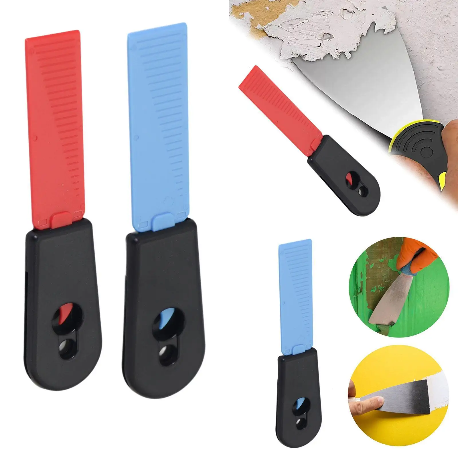 Self Sharpening Cleaning Scraper Reusable for Refrigerator Kitchen Tableware