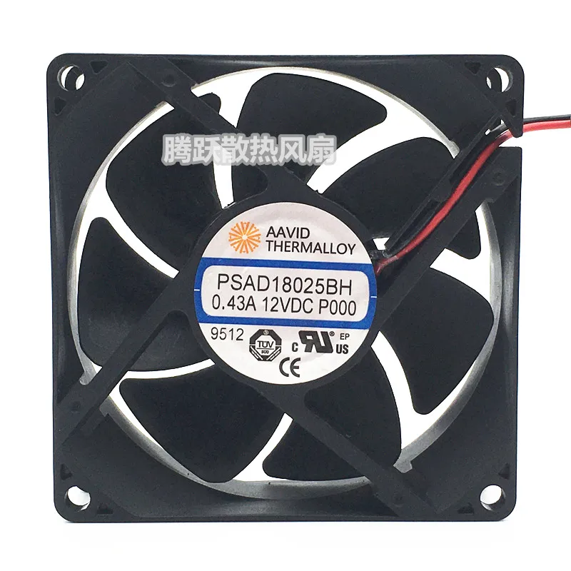 AAVID PSAD18025BH DC 12V 0.43A 80x80x25mm 2-Wire Cooling Fan