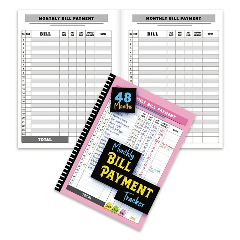 HOT! Monthly Bill Payment Tracker 48 Months Expense And Bill Tracker With Calendar & Debt Payoff Planner