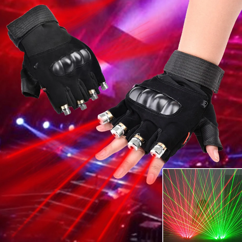 Rękawica laserowa LED Pasek ładujący Laserowe światło sceniczne DJ Party 4 Head Light Beam Light Halloween Rekwizyty na przyjęcie bożonarodzeniowe