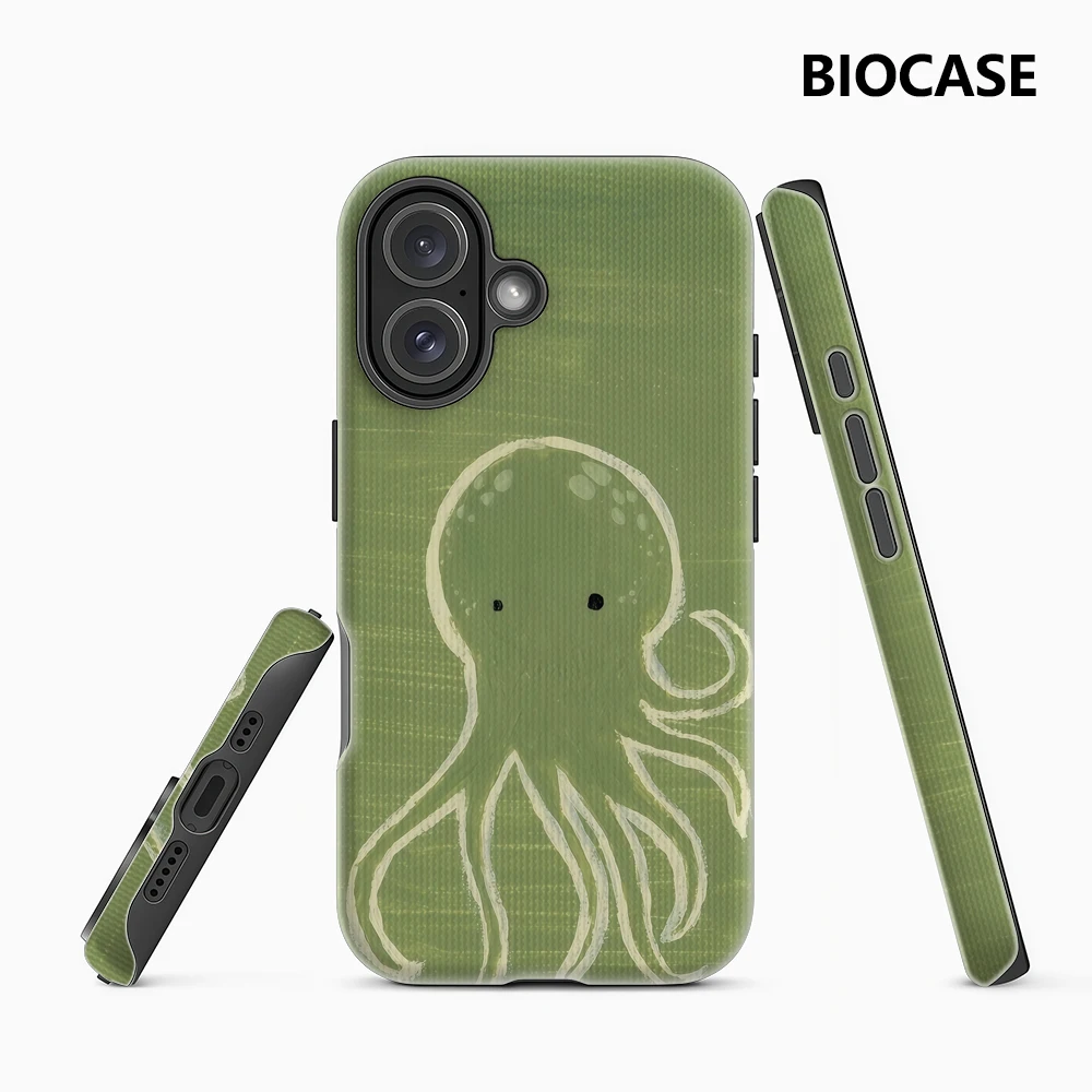 Grüne süße Oktopus IPhone 17 Must-Haves Handyhülle für IPhone 17 16 15 14 13 12 Pro Max Plus Doppelschichtige Rückseite
