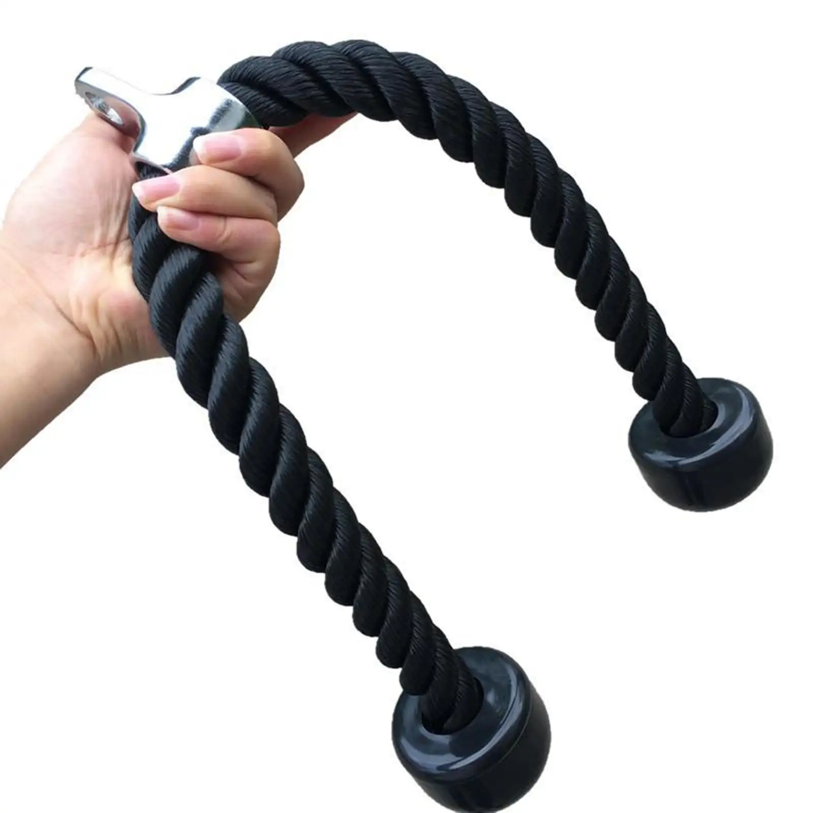 Tricep Single Rope Push Pull Down Pulley Cable Attachment LAT Pull