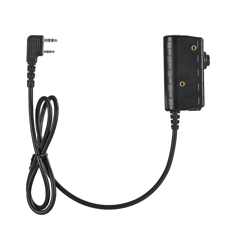 ARM NEXT Tactical PTT Tactical Headset Button Activated Push-to-Talk PTT Adapter M51 Interface Fit for KENWOOD BAOFENG Radio