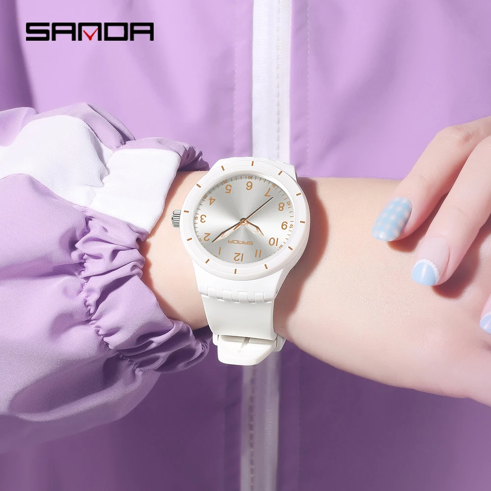 Orologio al quarzo unisex SANDA 9075 alla moda Orologio al quarzo unisex leggero e versatile Orologio al quarzo luminoso semplice e impermeabile