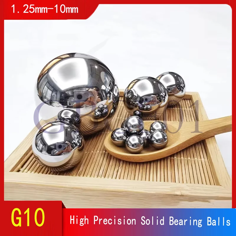 10-100pcs High Precision 304Stainless Steel Solid Bearing Balls G10 1mm-5mm Sizes 1.25mm 1.45mm 1.5mm 1.588mm 2.5mm 3mm 3.5mm 4m