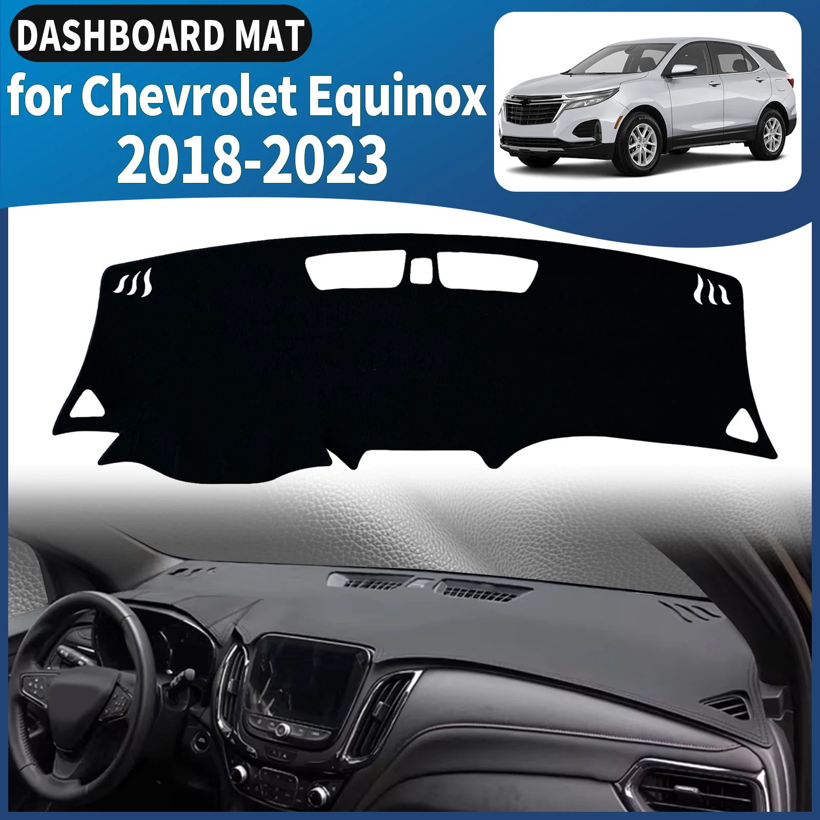 

for Chevrolet Equinox 2023-2017 Holden Equinox Car Dashmat Dashboard Cover Pad DashMat Sunshade Accessories Protective Carpet