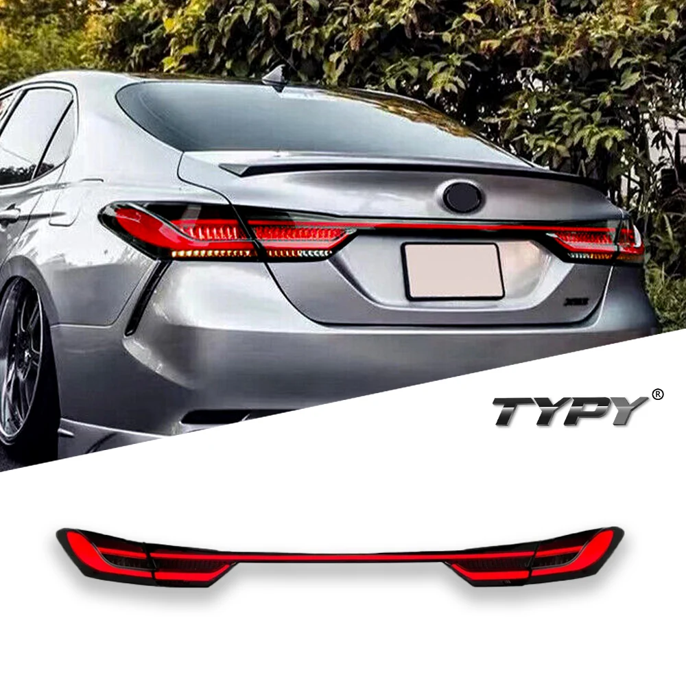 Car For Toyota Camry Taillight 8th Gen 2018-2022 Upgrade Modified to New DRL Dynamic Turn Signal LED Taillight Auto Accessories