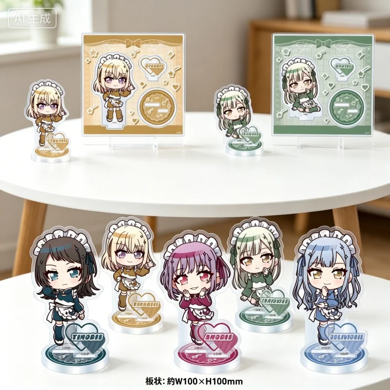 BanG Dream! 10cm Doloris Ave Mujica Wakaba Mutsumi Acrylic Stand Figure Keychain Tabletop Decorations Souvenir