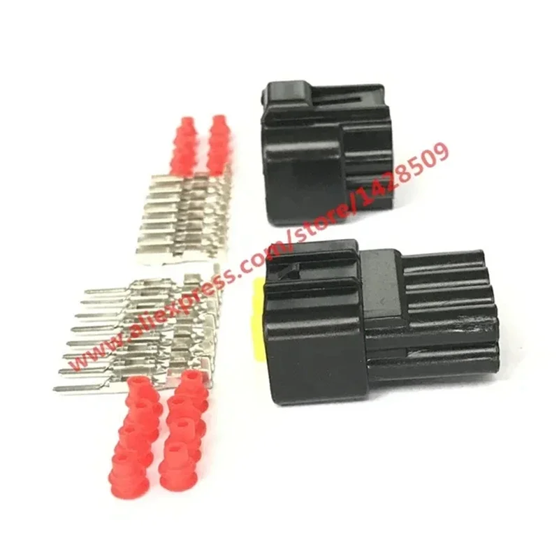 1 Pcs FW-C-8M-B FW-C-8F-B black Furukawa 8 Pin way 2.3mm male female waterproof auto connector adapter with terminal