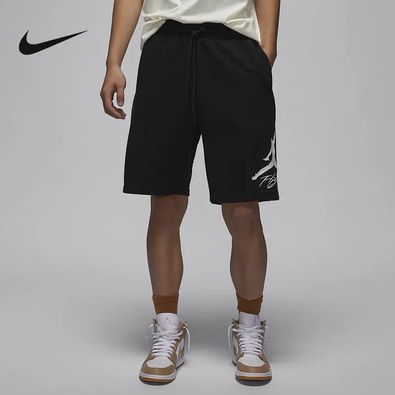 nike-black-sports-five-point-pants-jordan-essentials-men's-knitted-shorts-fv7310-010