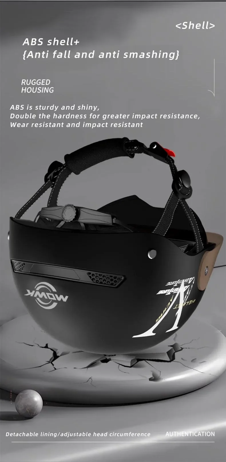MOWK Motorcycle Vintage Half Helmet Summer Breathable Men Women Electric Jet Scooter Open Face Helmets Reflective Safety Helmets